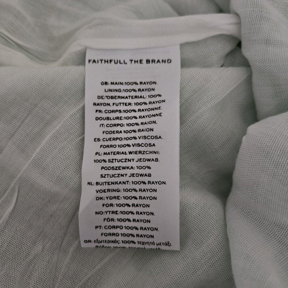 Faithfull The Brand Taormina Midi Dress In El Marsa Floral Green US 10- NWT - Picture 8 of 9